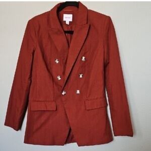 Nine West Rust double breasted Blazer